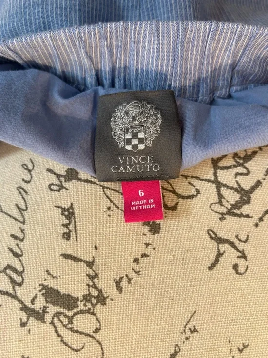 Vince Camuto Light Blue One-Shoulder Embroidered Shift Dress - Picture 7 of 7